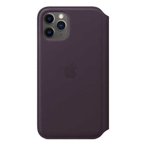 Чехол Apple для iPhone 11 Pro Leather Folio - Aubergine в Йота