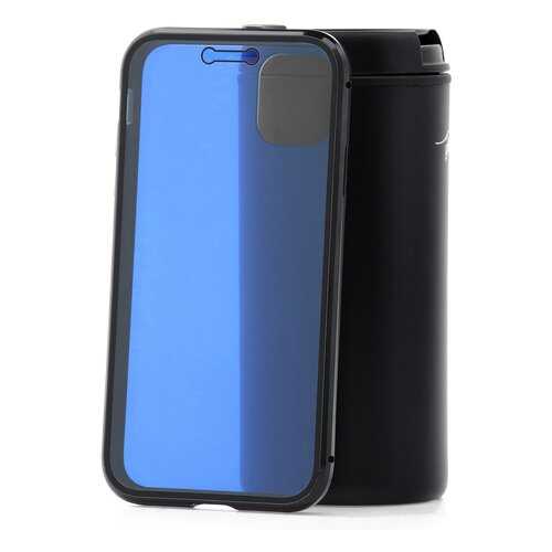 Чехол Apple iPhone 11 Kruche Metal Frame Blue Light Black в Йота