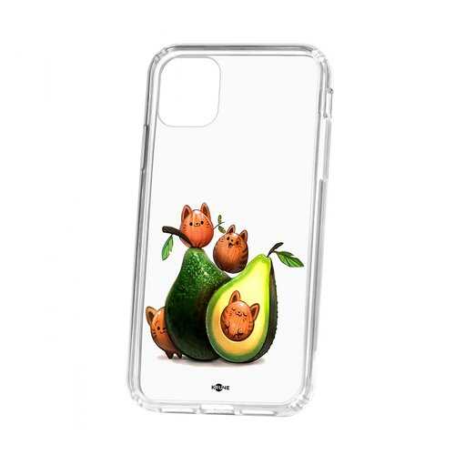 Чехол Apple iPhone 11 Kruche Print Авокотики в Йота