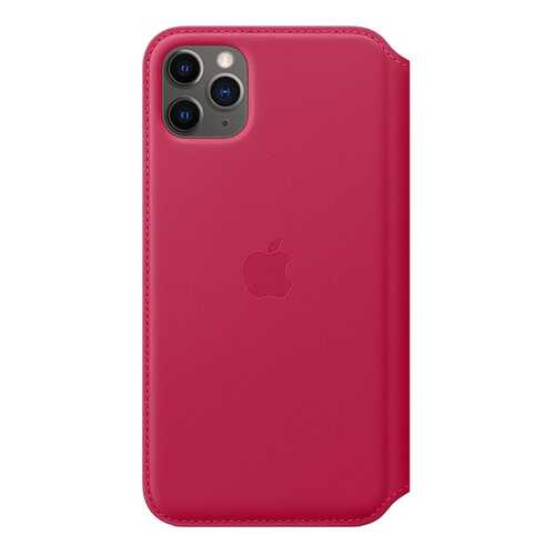 Чехол Apple Leather Folio Raspberry для смартфона iPhone 11 Pro Max (MY1N2ZM/A) в Йота