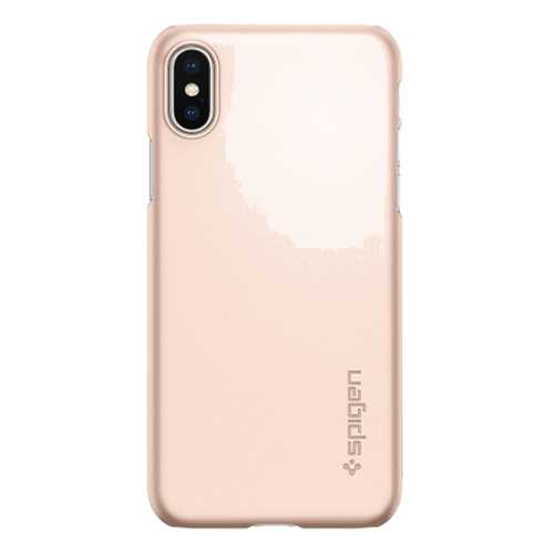Чехол Apple Spigen Thin Fit Blush Gold для iPhone X 057CS22110 в Йота