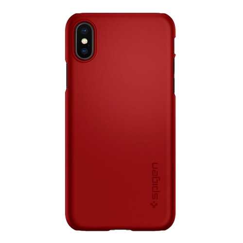 Чехол Apple Spigen Thin Fit Metallic Red для iPhone X 057CS22109 в Йота