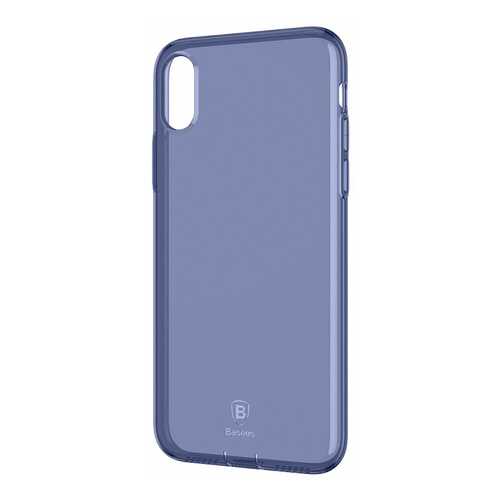 Чехол Baseus Simple Series Case Pluggy (ARAPIPHX-A03) для Apple iPhone X(Transparent Blue) в Йота