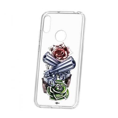 Чехол Huawei Y6 2019 Kruche Print Карты деньги 2 ствола в Йота