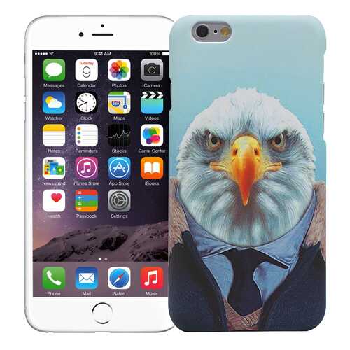 Чехол KAWAI для iPhone 6/6s Орел в костюме в Йота