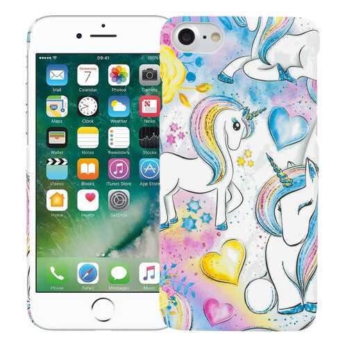 Чехол KAWAI для iPhone 7/8Единороги в акварели в Йота
