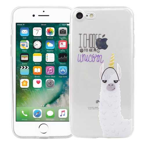 Чехол KAWAI для iPhone 7/8Лама-единорог в Йота