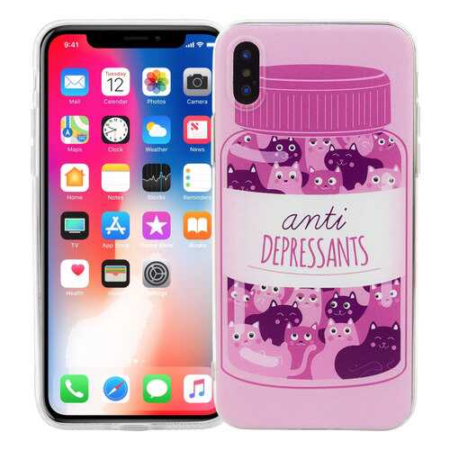 Чехол KAWAI для iPhone X/XSCats antidepressants в Йота