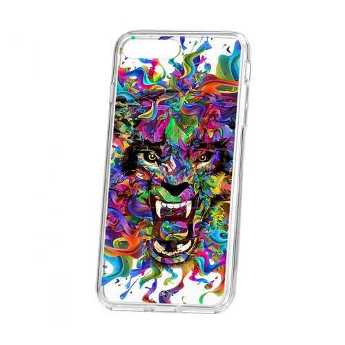 Чехол Kruche Apple iPhone 7 Plus Print Colored beast в Йота