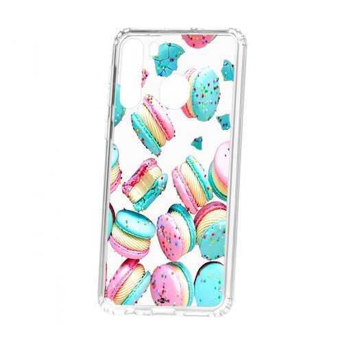 Чехол Kruche для Samsung Galaxy A21 Print Макарон в Йота