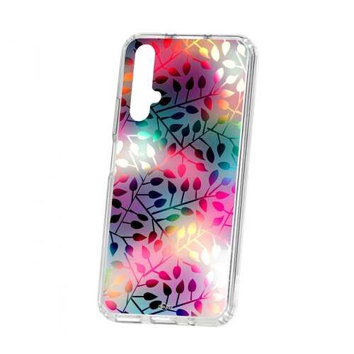 Чехол Kruche Huawei Honor 20 Print Цветные листья в Йота