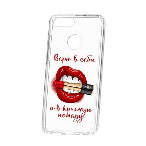 Чехол Kruche Huawei Honor 9 Lite Print Red lipstick в Йота