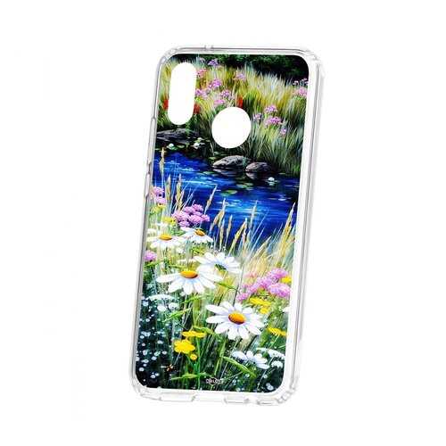 Чехол Kruche Huawei P20 Lite Print Ромашки у ручья в Йота