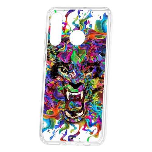 Чехол Kruche Huawei P30 Lite Print Colored beast в Йота