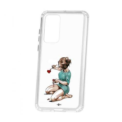 Чехол Kruche Huawei P40 Print Рисуя любовь в Йота