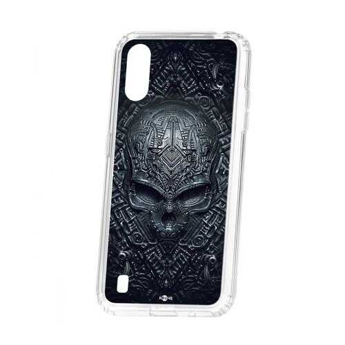 Чехол Kruche Samsung Galaxy A01/A015 Print Череп техно в Йота