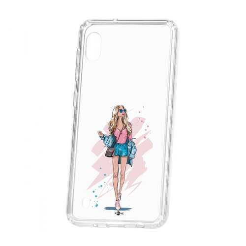 Чехол Kruche Samsung Galaxy A10 2019 Print Fashion Girl в Йота