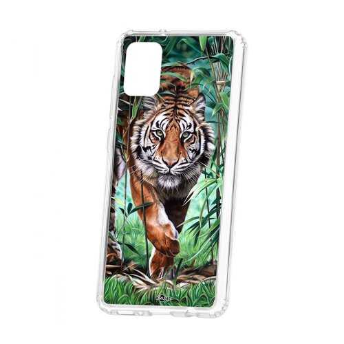 Чехол Kruche Samsung Galaxy A21S Print Крадущийся тигр в Йота