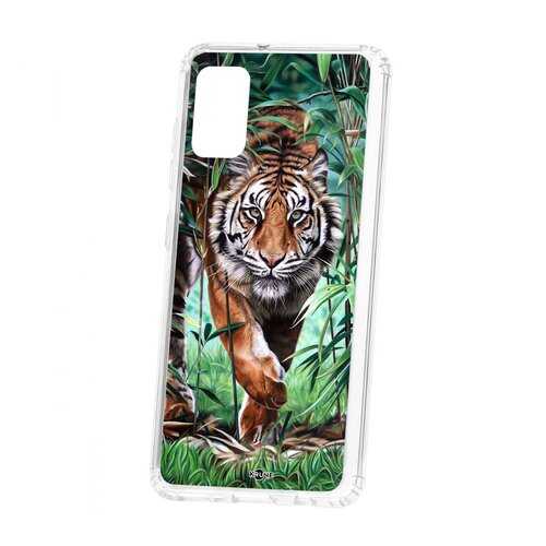 Чехол Kruche Samsung Galaxy A41 2019 Print Крадущийся тигр в Йота