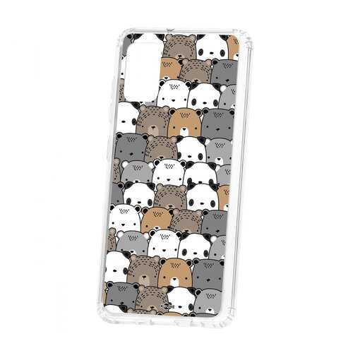 Чехол Kruche Samsung Galaxy A41 2019 Print Медвежата в Йота