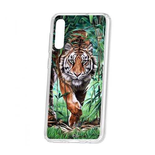 Чехол Kruche Samsung Galaxy A50 2019 Print Крадущийся тигр в Йота