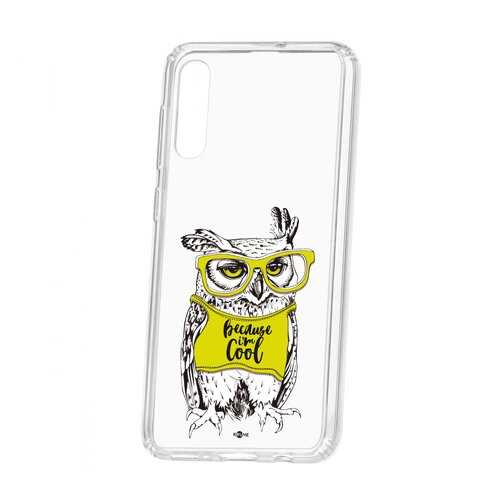 Чехол Kruche Samsung Galaxy A50 2019 Print Сова в очках в Йота