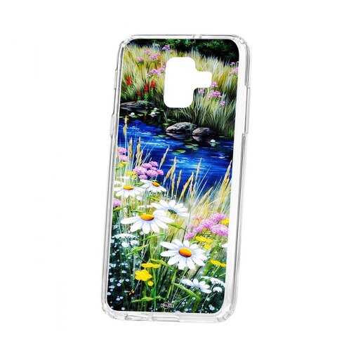 Чехол Kruche Samsung Galaxy A6 (2018) A600f Print Ромашки у ручья в Йота