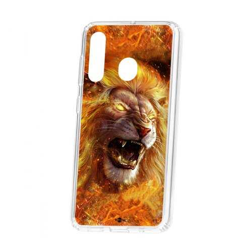 Чехол Kruche Samsung Galaxy A60 2019 Print Лев в Йота