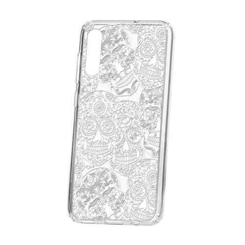 Чехол Kruche Samsung Galaxy A70 2019 Print Skull White в Йота