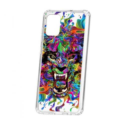 Чехол Kruche Samsung Galaxy A71 Print Colored beast в Йота