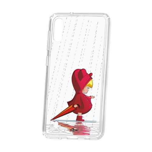 Чехол Kruche Samsung Galaxy M10 Print Девочка с зонтом в Йота