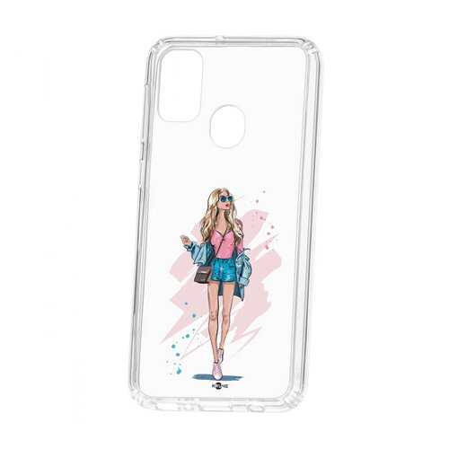 Чехол Kruche Samsung Galaxy M30S Print Fashion Girl в Йота