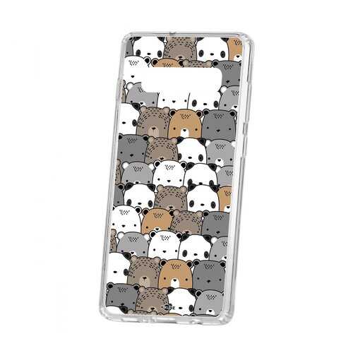 Чехол Kruche Samsung Galaxy S10+ Print Медвежата в Йота