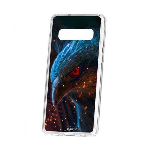 Чехол Kruche Samsung Galaxy S10 Print Орел в Йота