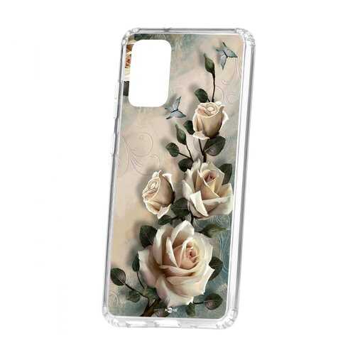 Чехол Kruche Samsung Galaxy S20 Plus Print Белые розы в Йота