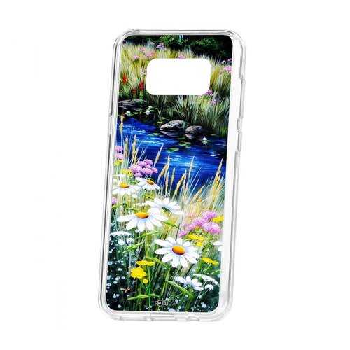 Чехол Kruche Samsung Galaxy S8 Plus Print Ромашки у ручья в Йота