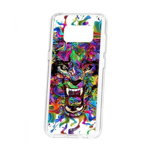 Чехол Kruche Samsung Galaxy S8 Print Colored beast в Йота