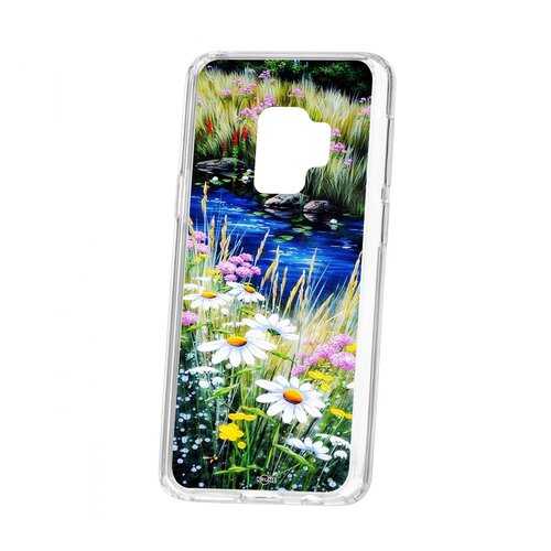 Чехол Kruche Samsung Galaxy S9 Print Ромашки у ручья в Йота