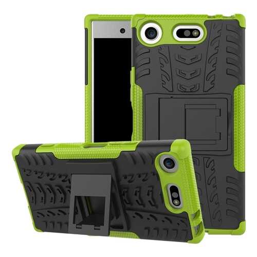 Чехол MyPads для Sony Xperia XZ1 Compact Black/Green в Йота
