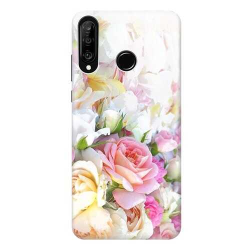 Чехол RE:PA для Huawei P30 Lite с принтом Нежные розы в Йота
