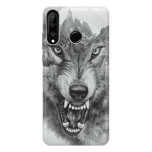 Чехол RE:PA для Huawei P30 Lite с принтом Волк в горах в Йота