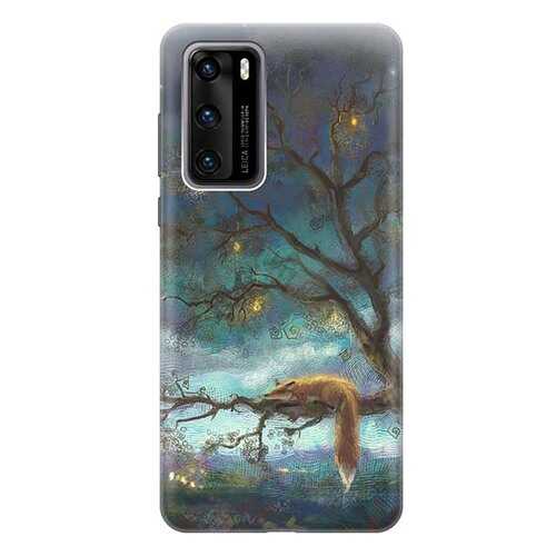 Чехол RE:PA для Huawei P40 с принтом Лиса на дереве в Йота