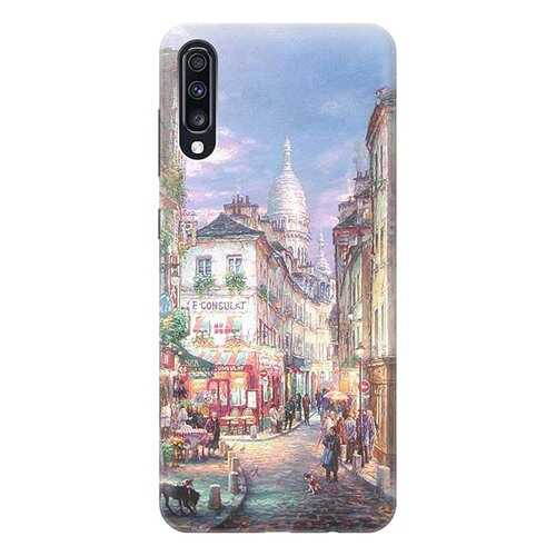 Чехол RE:PA для Samsung Galaxy A70 с принтом Пейзаж Монмартра в Йота