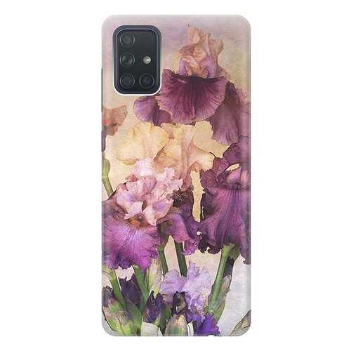 Чехол RE:PA для Samsung Galaxy A71 с принтом Фиолетовые цветы в Йота