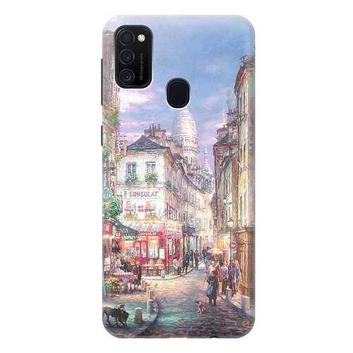 Чехол RE:PA для Samsung Galaxy M21 с принтом Пейзаж Монмартра в Йота