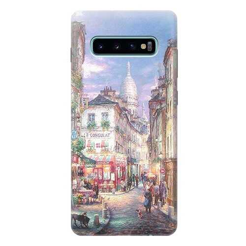Чехол RE:PA для Samsung Galaxy S10 Plus с принтом Пейзаж Монмартра в Йота