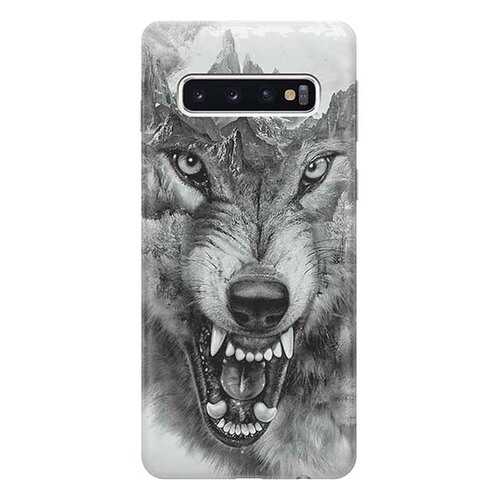 Чехол RE:PA для Samsung Galaxy S10 с принтом Волк в горах в Йота