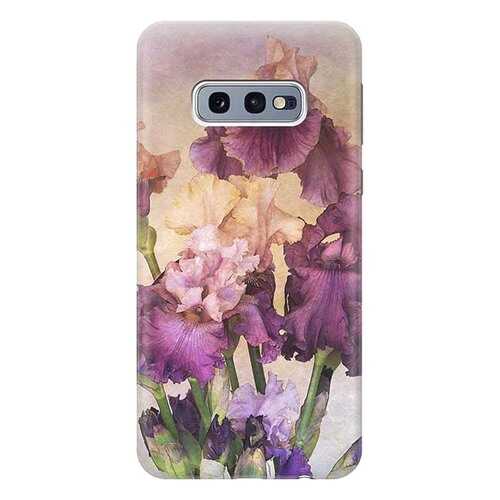 Чехол RE:PA для Samsung Galaxy S10e с принтом Фиолетовые цветы в Йота