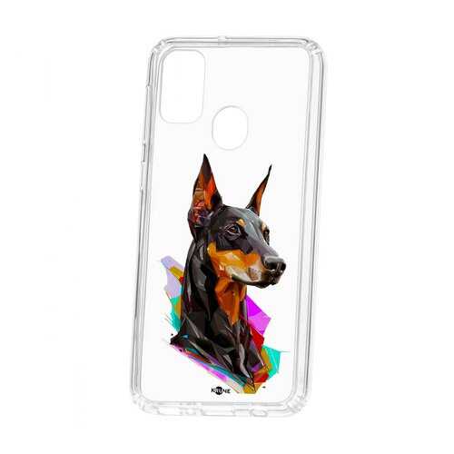 Чехол Samsung Galaxy M30S Kruche Print Доберман в Йота