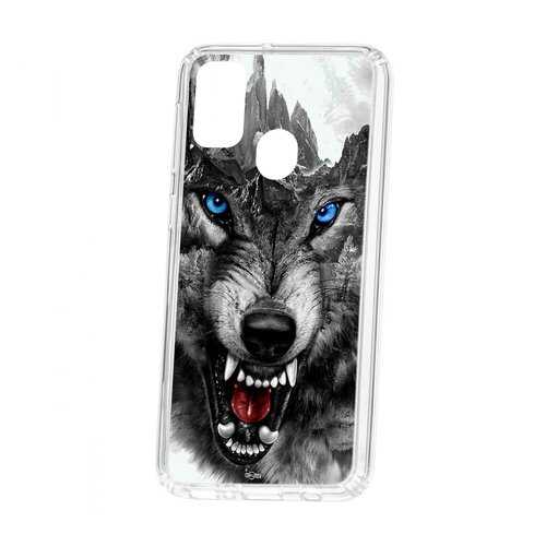 Чехол Samsung Galaxy M30S Kruche Print Волк в Йота